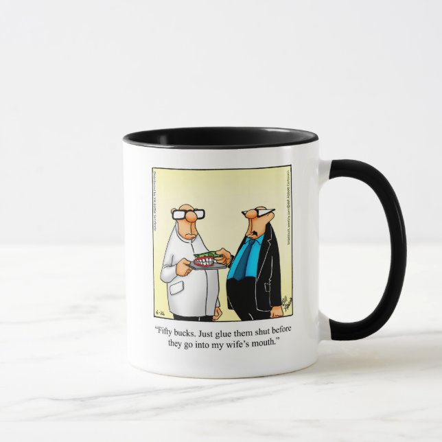 Taza Humor de matrimonio gracioso regalo de peluche (Derecha)