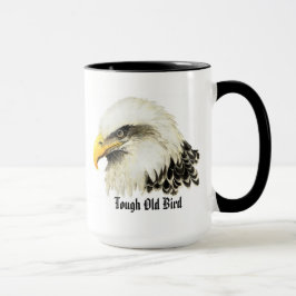 Taza Humor de "pájaro viejo duro" divertido pájaro águi