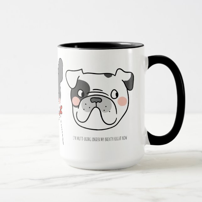 Taza Humor de perro sarcástico con un giro lento (Derecha)