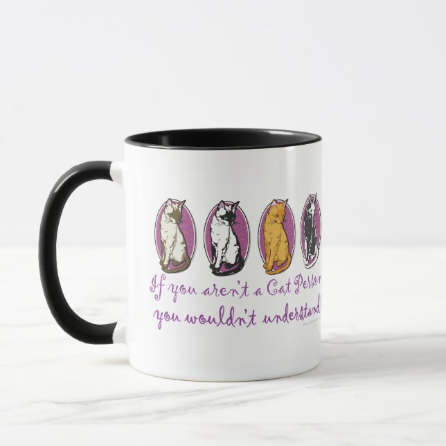 Taza Humor de persona de gato (Izquierda)