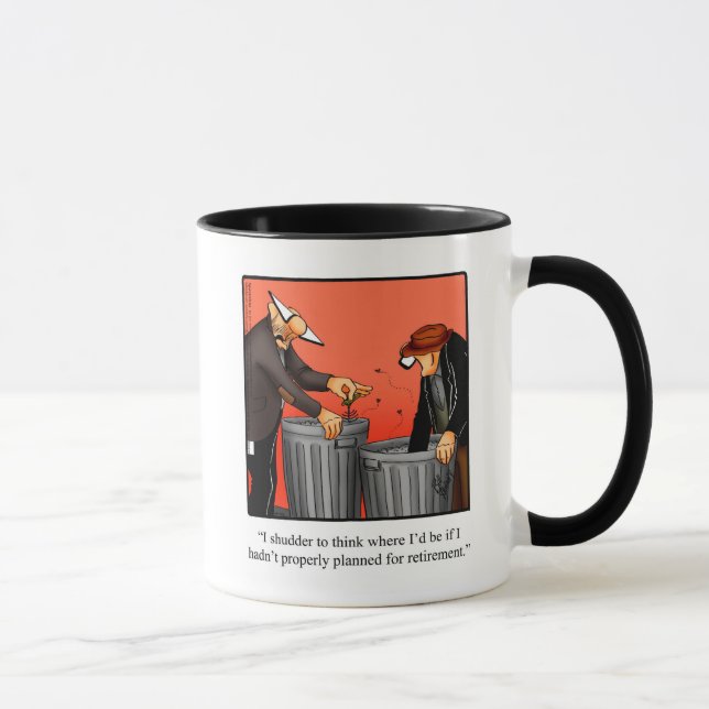 Taza Humor de retiro gracioso regalo de Mug (Derecha)
