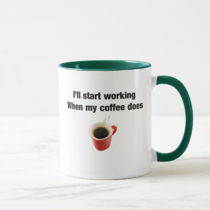 Taza Humor del café para el lugar de trabajo