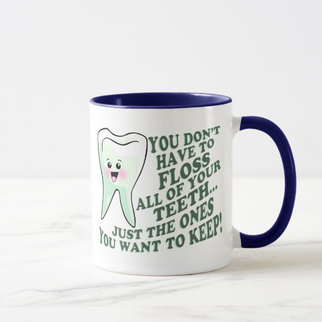 Taza Humor del higienista dental del dentista (Derecha)