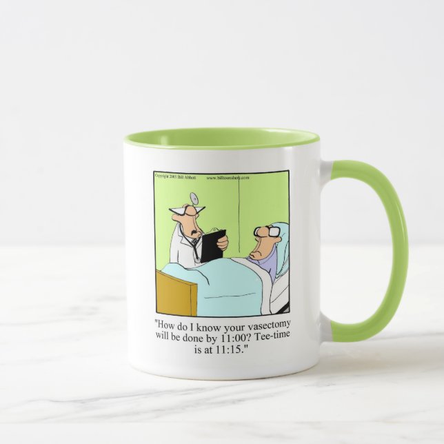 Taza Humor divertidísimo de golf Ringer Mug (Derecha)