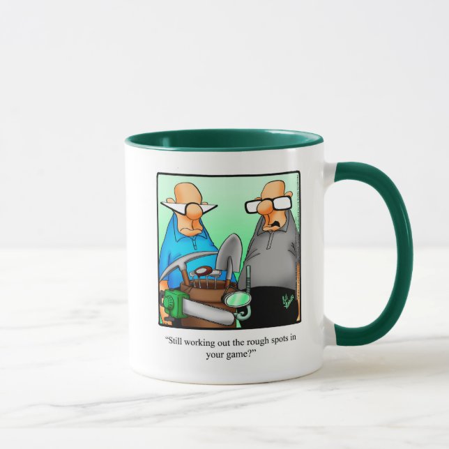 Taza Humor divertido de golf "Rough Spots" Mug (Derecha)
