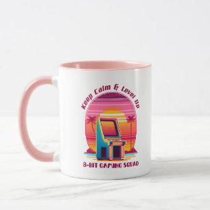 Taza Humor divertido de jugador retro 80 de arcade 8 bi