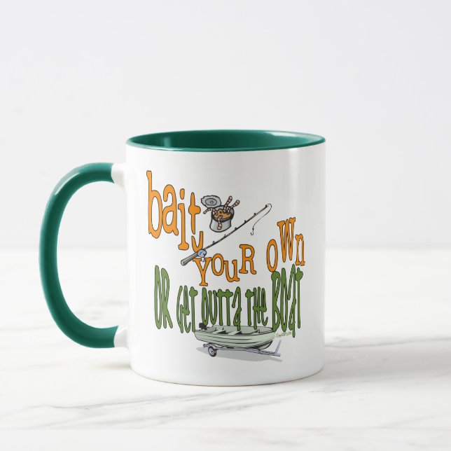 Taza Humor divertido de pesca de fango de pesca (Izquierda)