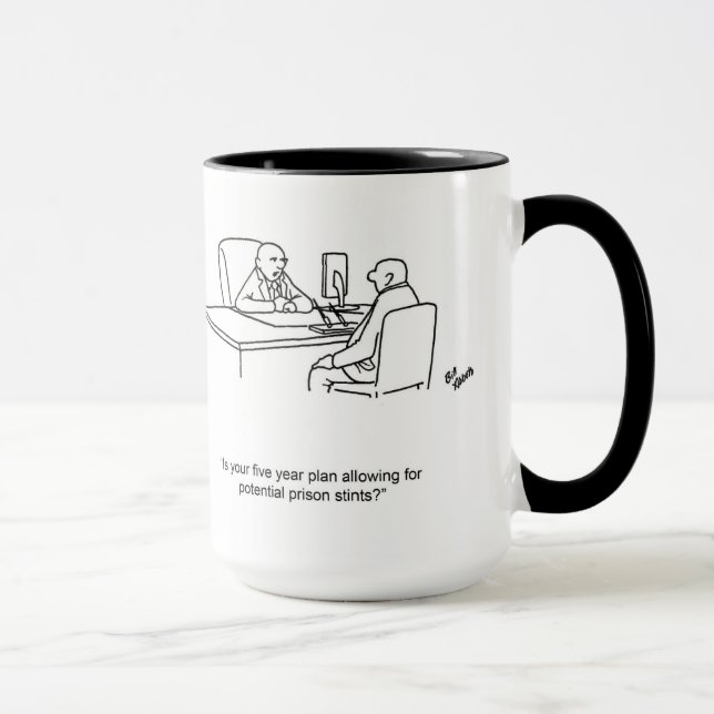 Taza Humor financiero gracioso Mug (Derecha)