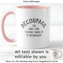 Humorous Decoupage Quote Personalizado PG01 Funny