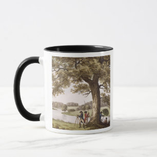 Taza Humphrey Repton que examina con un teodolito