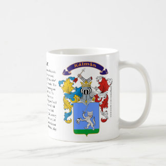 Taza húngara del escudo de la familia de Kalman