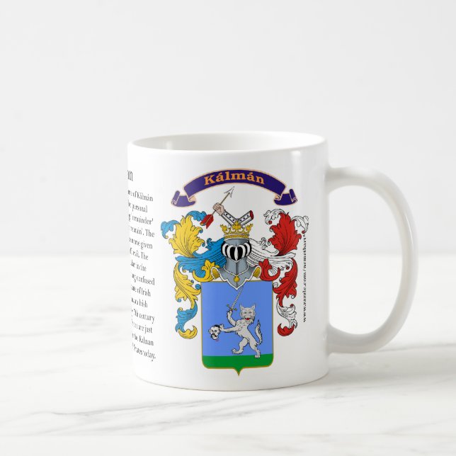 Taza húngara del escudo de la familia de Kalman (Derecha)