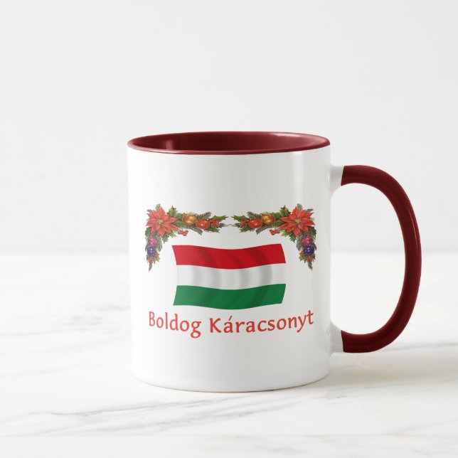 Taza Húngaro Boldog Karacsonyt (Derecha)