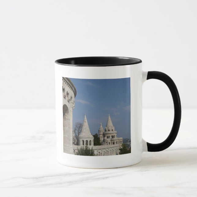 Taza Hungría, ciudad capital Budapest. Buda, Castillo (Derecha)