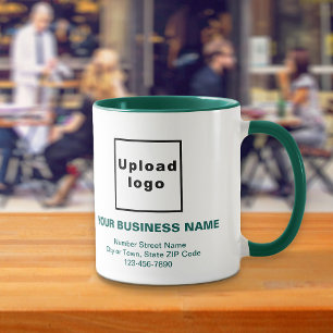Taza Hunter Green Business Brand Textos sobre Combo Mug