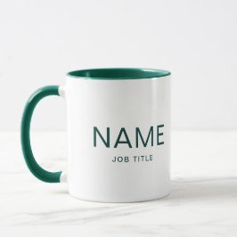 Taza Hunter Green Combo Mug personalizado con tu nombre
