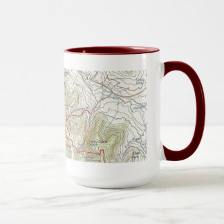 Taza Hunter Mountain Topo Map Mug