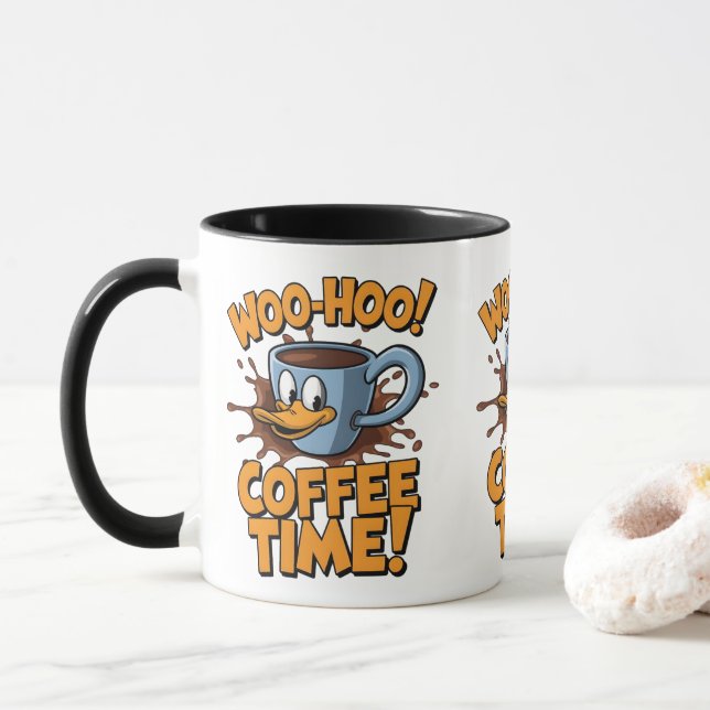 Taza ¡Hurra! Hora del Café (Con donut)