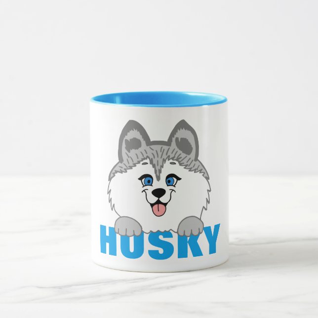 Taza Husky Dog 11 oz Combo Mug (Centro)