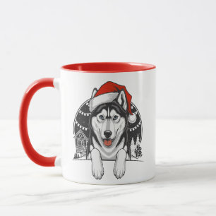 Taza Husky Navidad – Perro Invernal Festivo