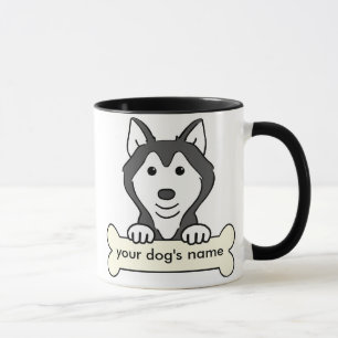 Taza Husky siberiano personalizado