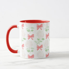 Taza Hydrangea de Grandmillennial y arcos de fango rojo