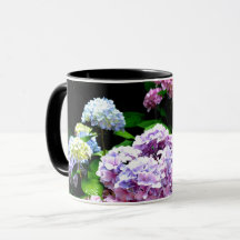 Hydrangea garden, rosa, azul, violeta floral