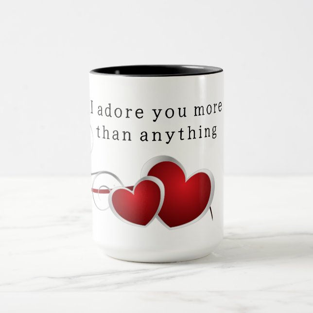 Taza I adore you more than anything (Centro)