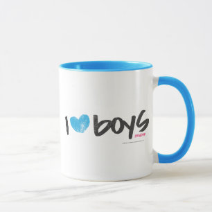 Taza I aguamarina de los muchachos del corazón