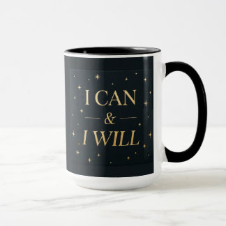Taza I Can I Will | Café con Cita Motivacional de 