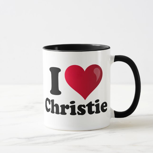 Taza I corazón Chris Christie (Derecha)