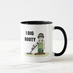 Taza I DIg Booty Detección Metalizado de Guy Treasure H