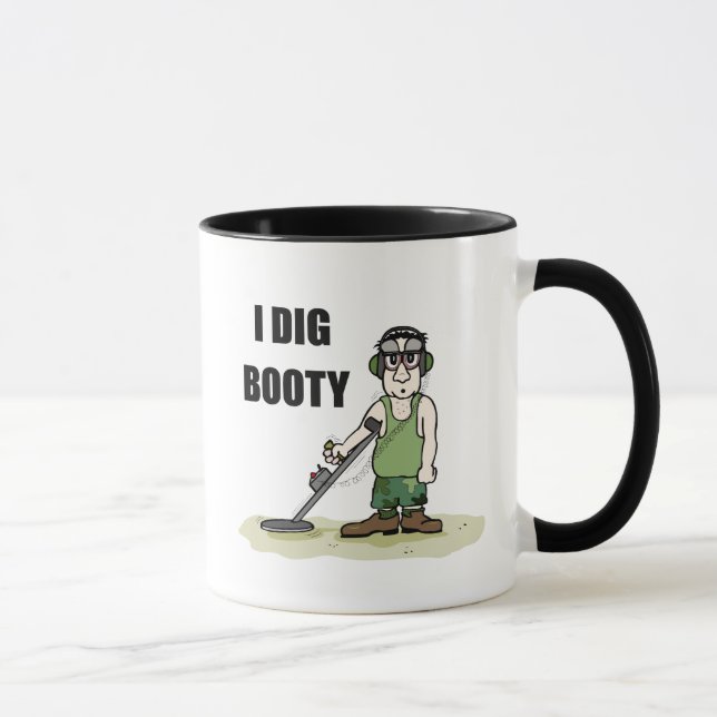 Taza I DIg Booty Detección Metalizado de Guy Treasure H (Derecha)
