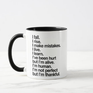 Taza I Fall Rise and Make Mistakes