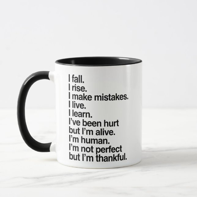 Taza I Fall Rise and Make Mistakes (Izquierda)