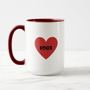 Taza I Heart Dogs