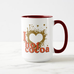 Taza I Heart (Love) Hot Cocoa