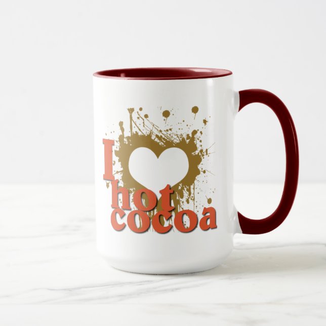 Taza I Heart (Love) Hot Cocoa (Derecha)