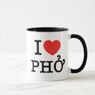 Taza I Heart (Love) Pho