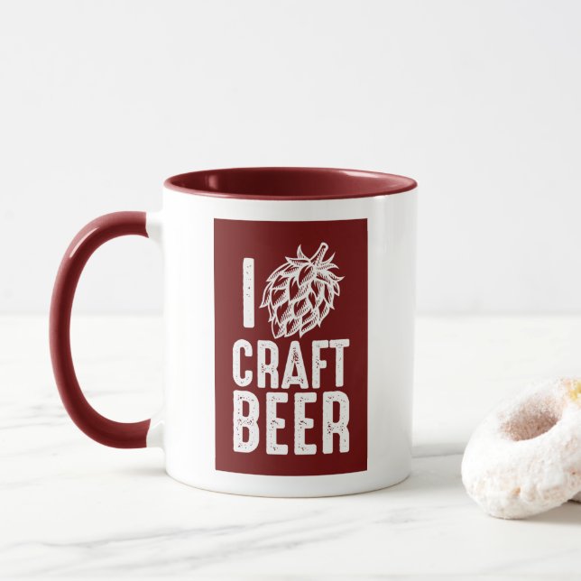 Taza I Hop Craft Beer (Con donut)