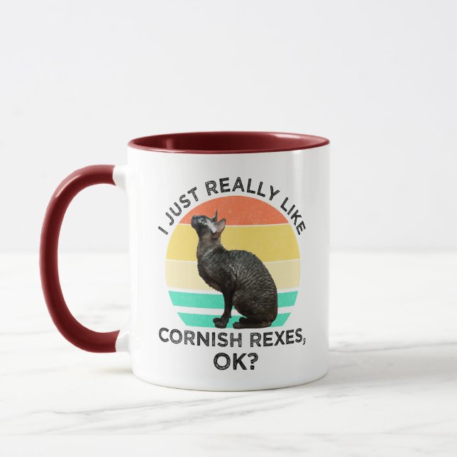 Taza I Just Really Like Cornish Rexes, OK? (Izquierda)