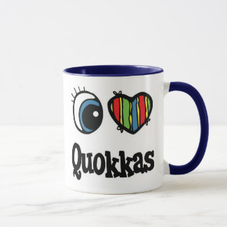 Taza I Love (Heart Quokkas)