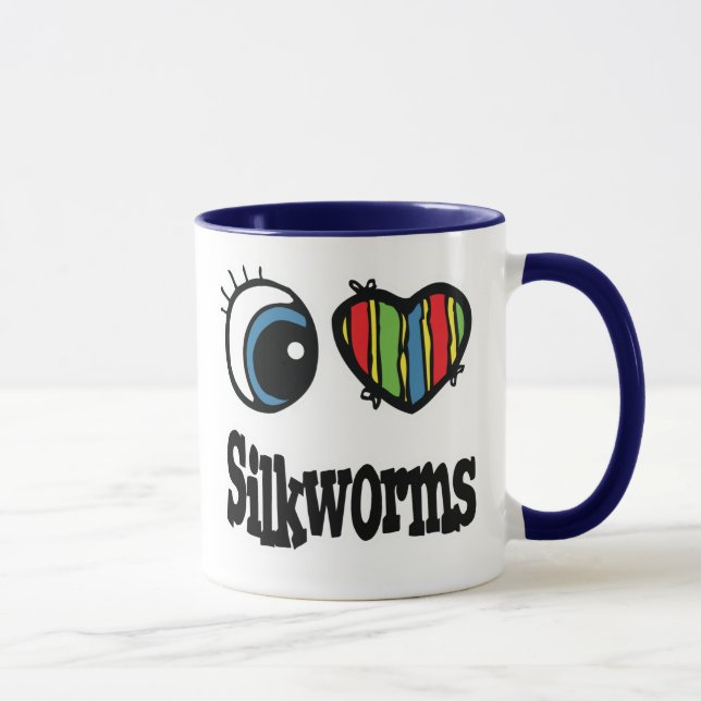 Taza I Love (Heart) Silkworms (Derecha)