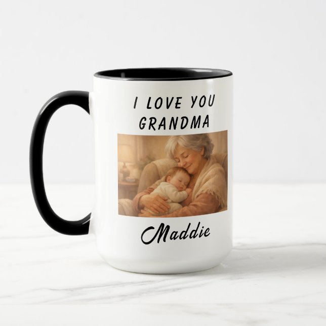 Taza I Love You Grandma Mug | Grandparents Day (Izquierda)