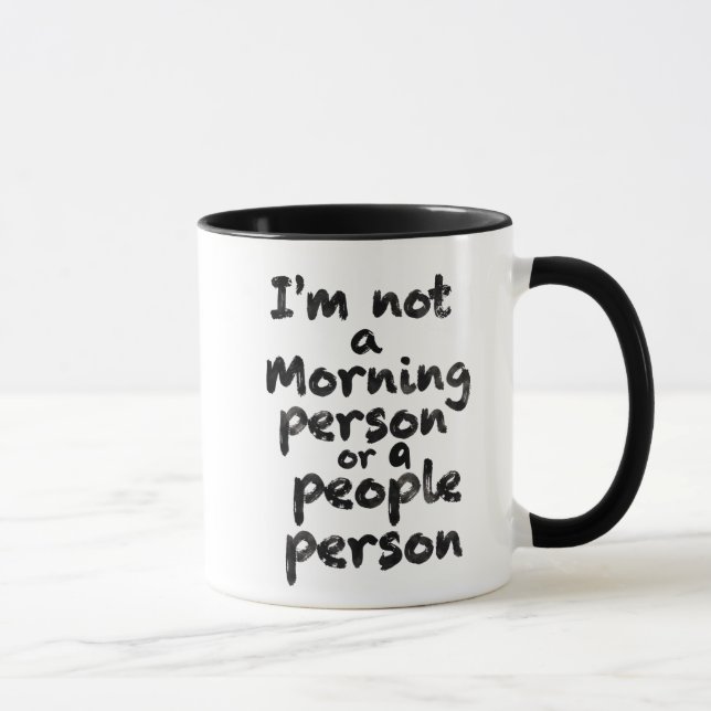 Taza I’m Not a Morning Person or a People Person mug (Derecha)