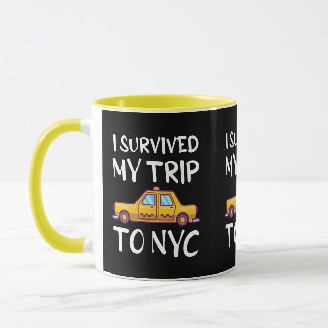 Taza I Survived My Trip To NYC (Izquierda)