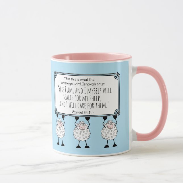 Taza "I Will Care for My Sheep"  (Derecha)
