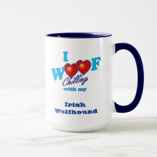 Taza I Wolfhound irlandés del tejido