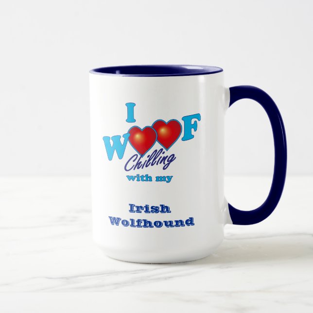 Taza I Wolfhound irlandés del tejido (Derecha)