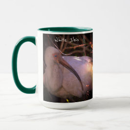 Taza Ibis blanco foto de pájaro